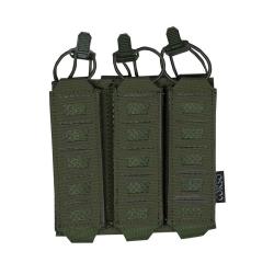 Poche porte-chargeurs triple MP5/MP7 Dagger Laser - Corso Tactical - Ranger Green