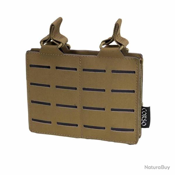 Poche porte-chargeurs double M4 Dagger MK1 Laser - Corso Tactical - Coyote
