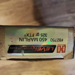 Vend munitions cal 450 marlin 325gr FTX