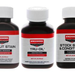 Huile pour crosse Tru-Oil Birchwood Casey set complet