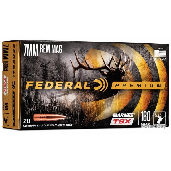 Federal barns tsx 160 grains 7rm 8 boites de dispo