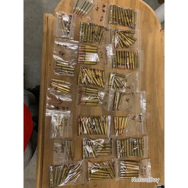 lot munition 7x64 de diverse marque