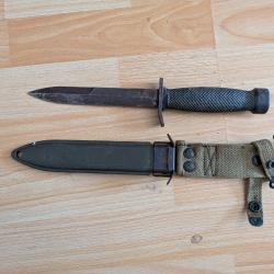Ba&iuml;onnette US M7 et son fourreau M8A1