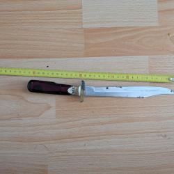 Ancien couteau de chasse pliant type Bowie / d'Estaing (29 cm)