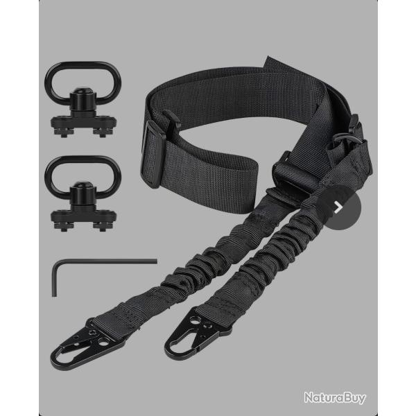 Bretelle 2 points CVLIFE � longueur r�glable avec fixations mlok