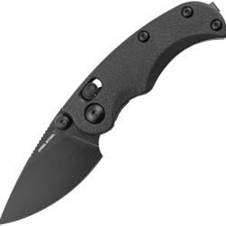 Couteau Pliant Real Steel ESCA Lame Acier 12C27 Manche Nylon Full Black Crossbar Lock RS7181BB