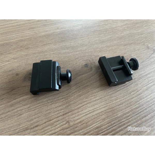 Adaptateur rail Weaver (21mm) vers rail de 11mm