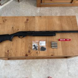 FUSIL SEMI-AUTOMATIQUE BENELLI NEW M2 SYNTH&Eacute;TIQUE CALIBRE 12/76 CANON 76cm