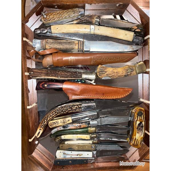 Collection de couteaux
