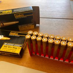 Munitions Sako super hammerhead 11,7 gr 300WMNeuve lot de deux bo&icirc;tes