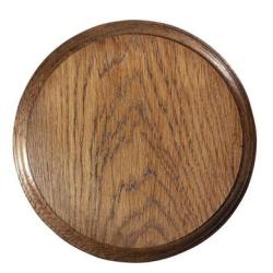 Ecusson rond en Ch&ecirc;ne &oslash;16cm
