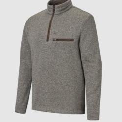 Pull polaire chin&eacute;e marbois Verney Carron cendr&eacute; taille L