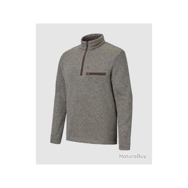 Pull polaire chin�e marbois Verney Carron cendr� taille 2XL