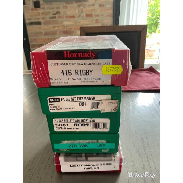 Jeux outils hornady 416 rigby