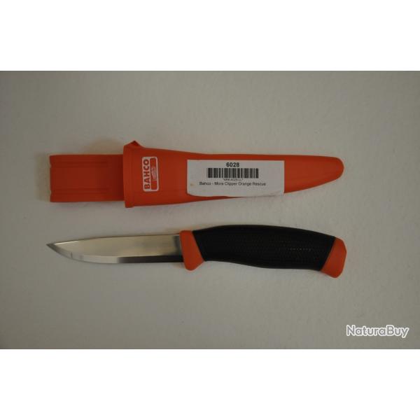 Couteau Bahco - Mora mod�le Clipper orange rescue