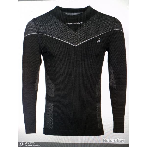 Pro hunt polo thermique Manches longues thermo pulse