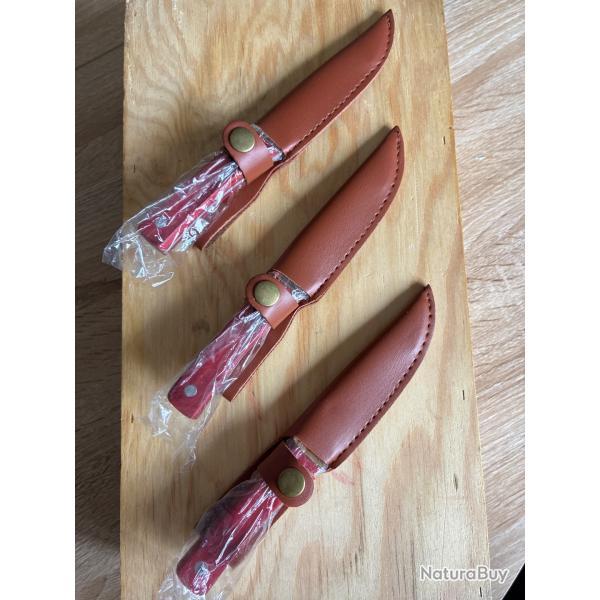 Lot de 3 petit couteau neuf chasse