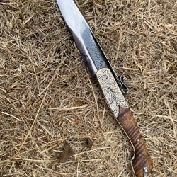 COUTEAU ARTISANAL ALPIN "CHASSEPOT 1860" koa Ond&eacute; de Guillaume ANTONIUCCI