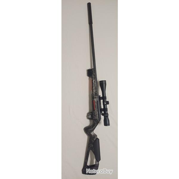 PACK WINCHESTER XPERT CARBON VARMINT 22LR + LUNETTE 3-9X40 + SILENCIEUX+kit nettoyage+laser.