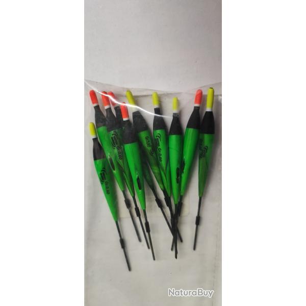 12 FLOTTEURS - CLAIE - 0.60GR - WATER QUEEN - NEUF