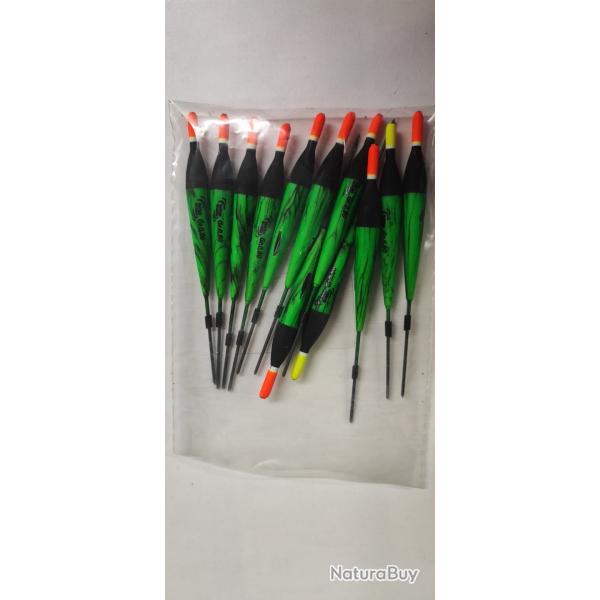 12 FLOTTEURS - CLAIE - 0.80GR - WATER QUEEN - NEUF