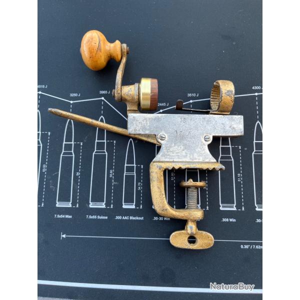Sertisseur ancien de table MA rechargement calibre 16