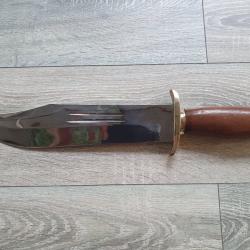 Tr&egrave;s Grand Couteau Poignard Bowie Artisanal Mexique (Oaxaca)
