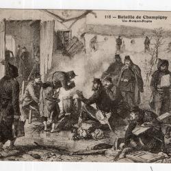 carte postale  militaria  - 94 la bataille de Champigny