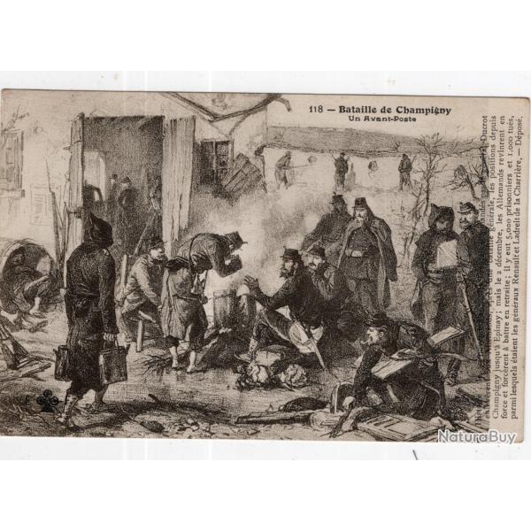 carte postale  militaria  - 94 la bataille de Champigny