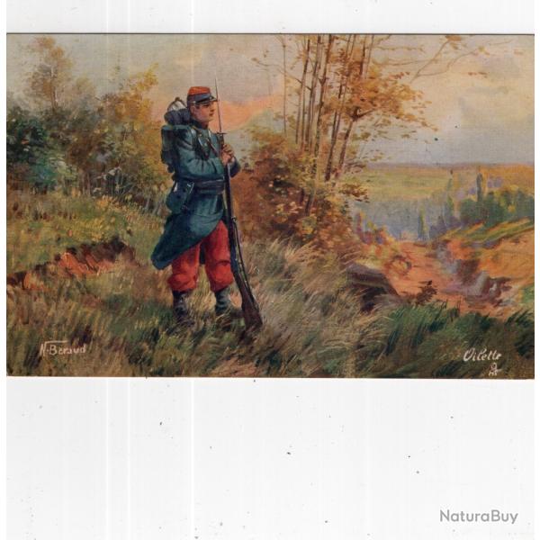 carte postale  militaria  -    une  sentinelle