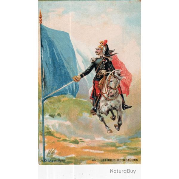 carte postale  militaria  -     officier de  dragon