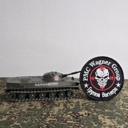 Patch brod&eacute;s Russie pmc Wagner style arm&eacute;e russe tactical crane airsoft noir cercle rouge