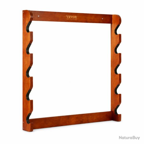 Support mural en bois pour 5 fusils ou carabines - R�telier pour armes longues