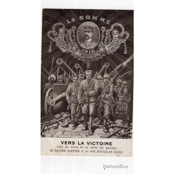 carte  postale   militaria  - vers la victoire