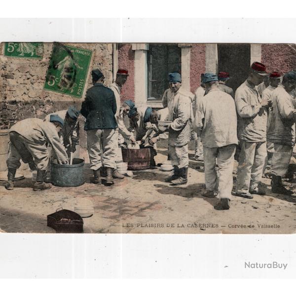 carte  postale   militaria  -  corv�e de vaiselle