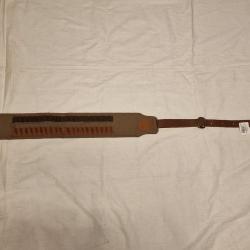 Cartouchi&egrave;re carabine toile et cuir 20 tubes - HILMAR SUPER DESTOCK !!!
