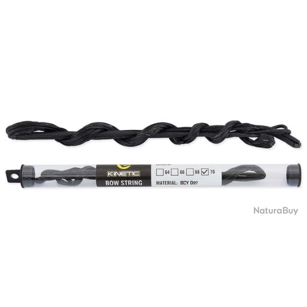 Cordes Recurve Kinetic Dyneema D97 Noir avec Serving BCY 62X 70/14