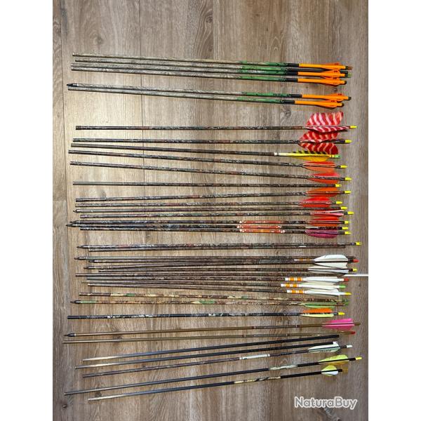 Fl�ches chasse , carbones , pour bricoleurs , � reconditionner