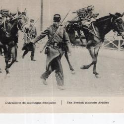 carte  postale   militaria      artillerie de montagne francaise
