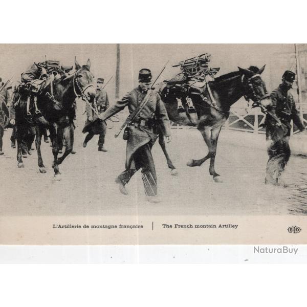 carte  postale   militaria      artillerie de montagne francaise