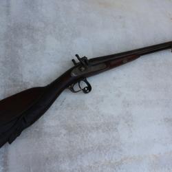 Joli fusil juxtapos&eacute; &agrave; percussion fran&ccedil;ais de luxe vers 1850