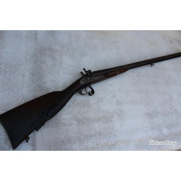 Joli fusil juxtapos� � percussion fran�ais de luxe vers 1850