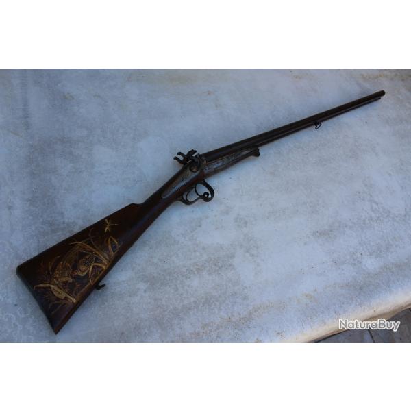 Extraordinaire fusil Lefaucheux vers 1870 de dignitaire en poste au Japon ?