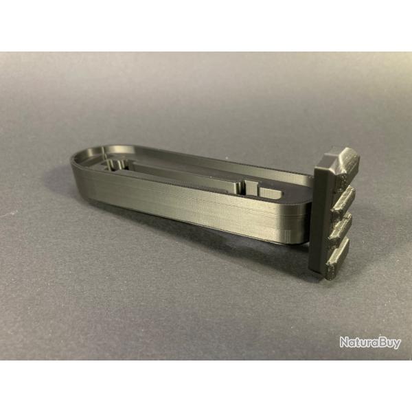 Plaque de couche avec picatinny crosse magpul Hunter (coloris au choix)