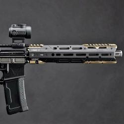 EMG Strike Industries Licence Aluminum GRIDLOK 11" Handguard Black [EMG-RAS-110-01-BK] 6mm AIRSOFT.