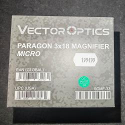 Vector Optics Paragon 3x18 Magnifier Micro- &eacute;tat comme neuf