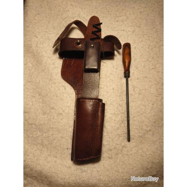 Cuir brelage C96 avec ressort et baguette