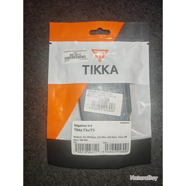 Chargeur Tikka T3 / T3x Medium 5 coups - neuf, jamais utilis�