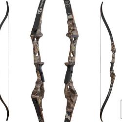 Arc recurve chasse T/D Sanlida Osprey 58 pouces Camo RH 45 lbs 58"