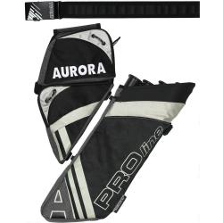 Carquois Aurora Proline 4 tubes gaucher noir et bleu avec ceinture RH Noir